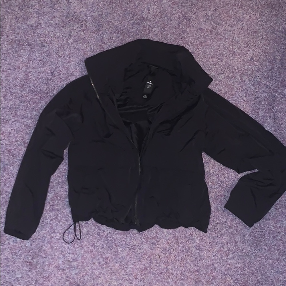 Black Lululemon windbreaker bomber jacket